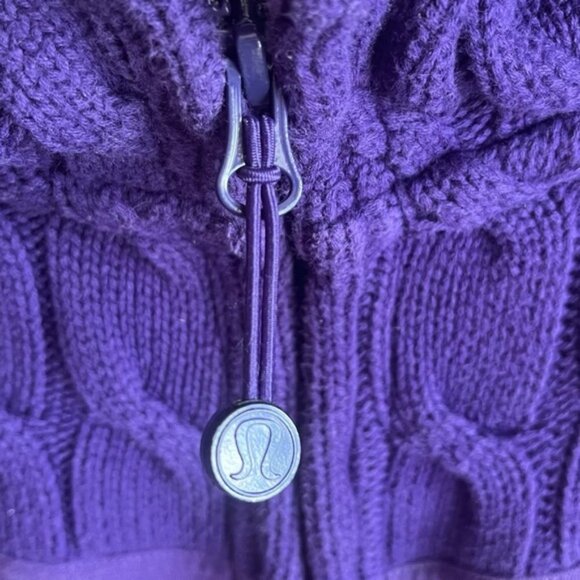 Lululemon Fireside Scuba Size 12 Purple Cozy - Picture 5 of 9